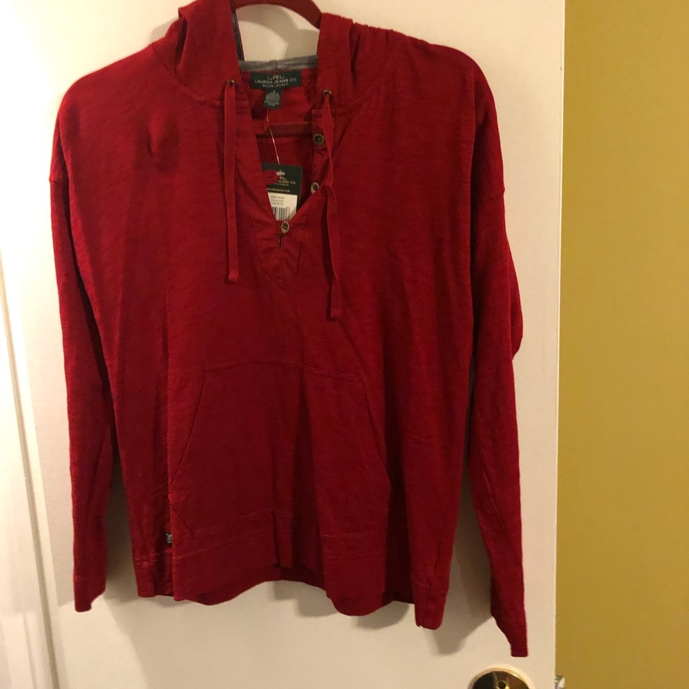 Ralph Lauren Lauren Jeans Co Red Top with hood